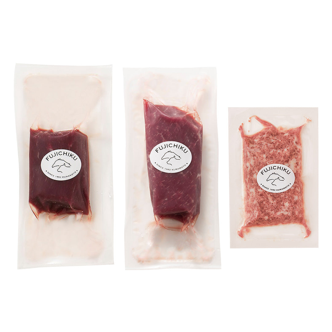 馬刺し3種パッケージ